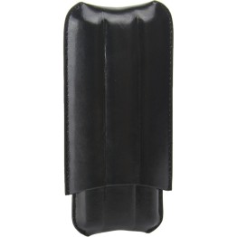 P/U Leather Black Cigar Case (2478L) Holds 3 Cigars