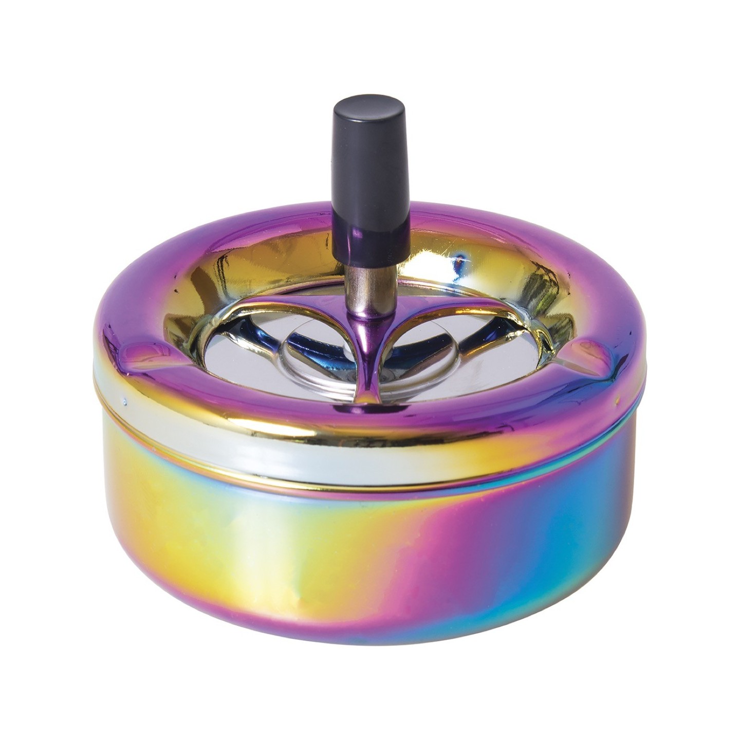Rainbow Annodize Spinning Ashtray (A195)
