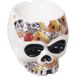 BlackEye Skull Shape Ceramic Ashtray (A208)