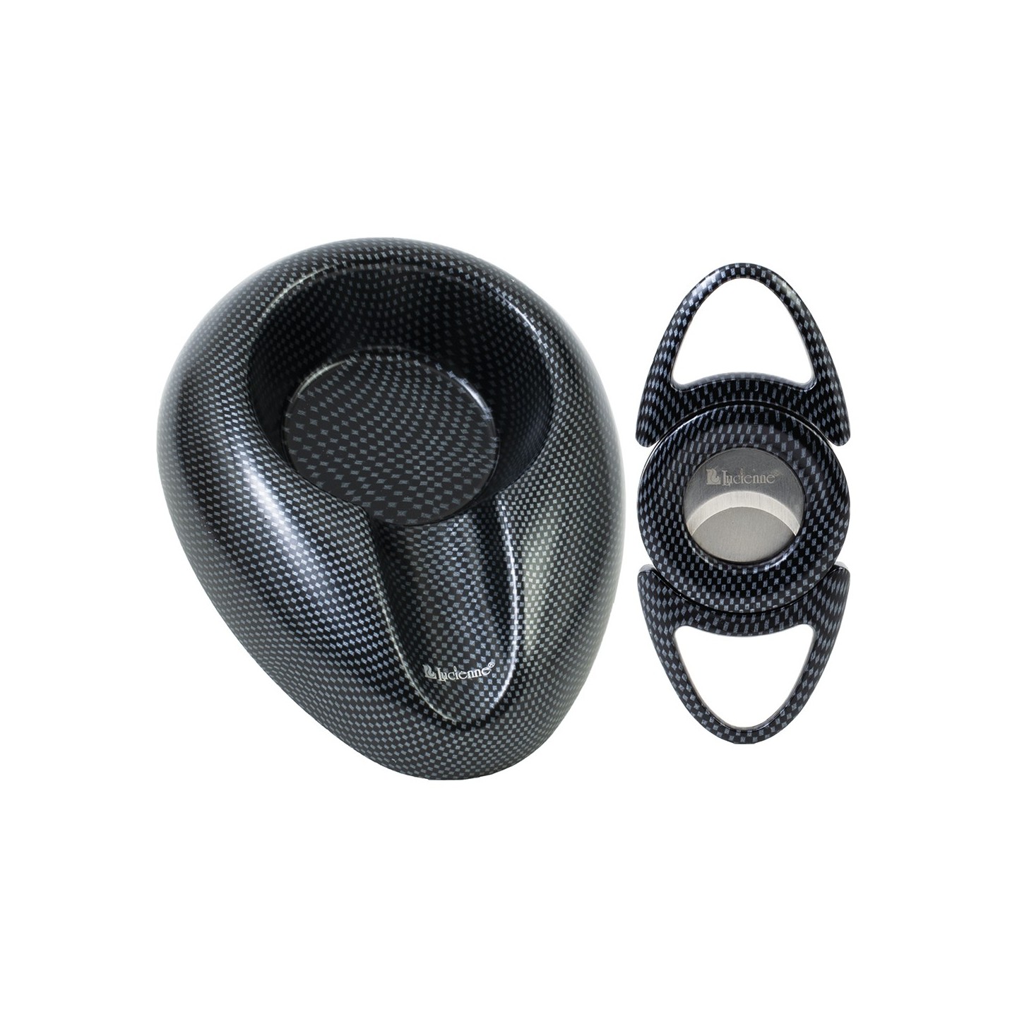 Design Cigar Cutter & Ashtray Set Black (ACS2)