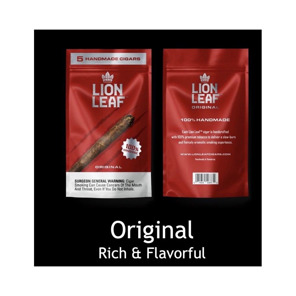 Lion Leaf Original 8Pks of 5 cigars 40ct Lion Leaf Original 8Pks of 5 cigars 40ct