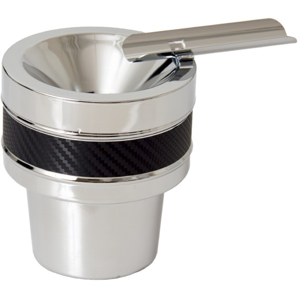 Black & Chrome (AS150) Cigar Car Ashtray