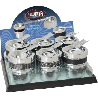 Black & Chrome (AS150) Cigar Car Ashtray