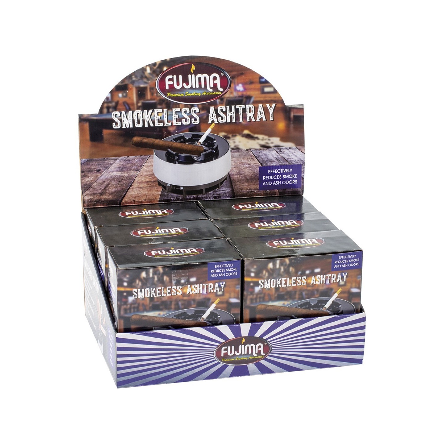 Smokeless Ashtray (AS154) For Cigarette & Cigars