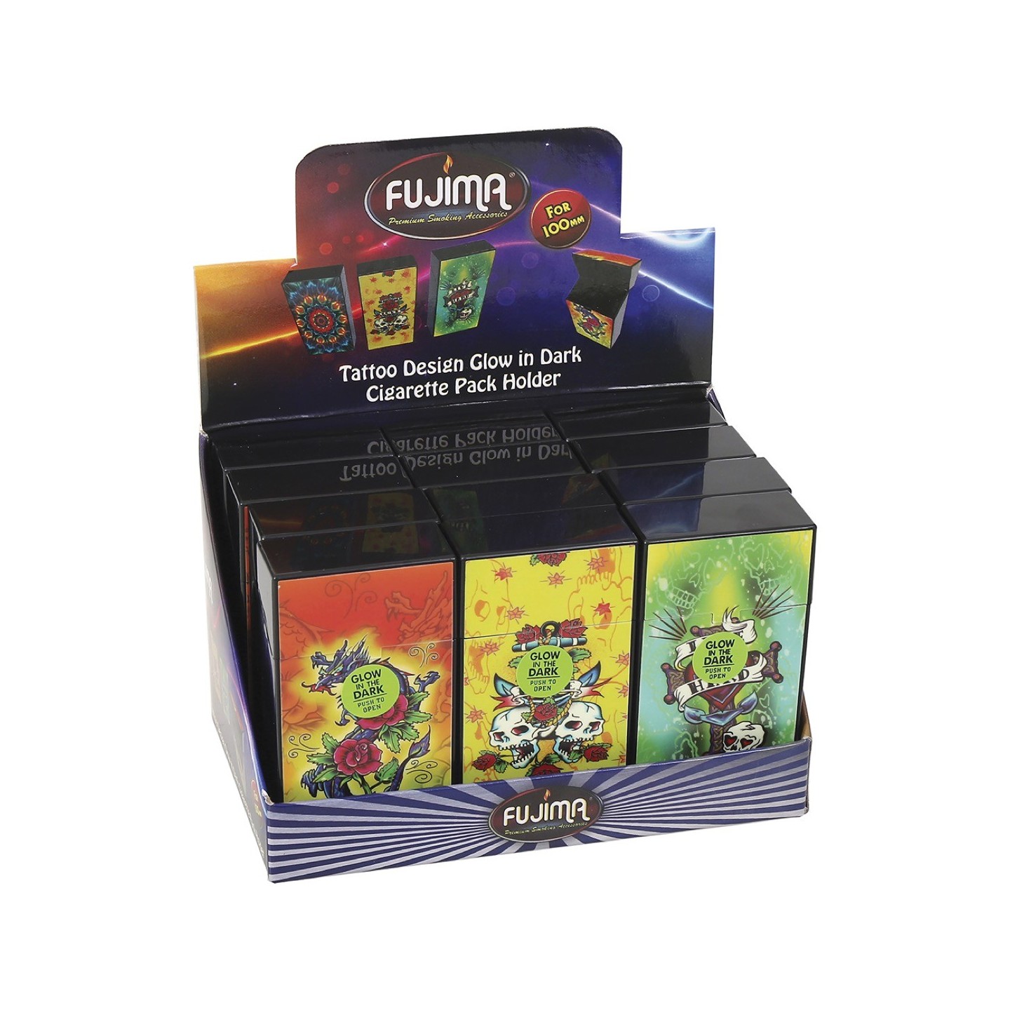 Plastic Tattoo Glow N Dark (CH103) Cig Pack 100s