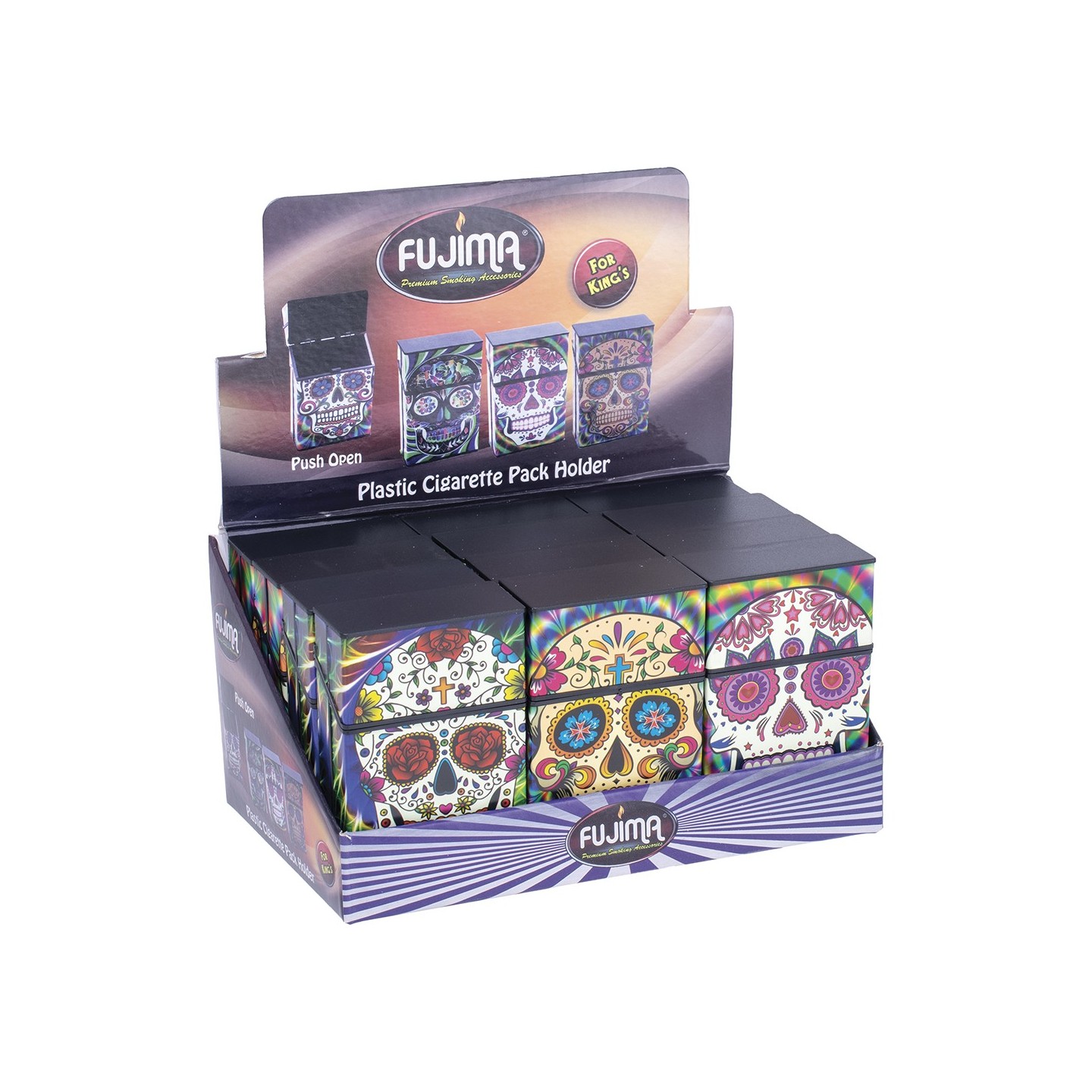 Plastic G/D Skull Design (CH127) Cig Pack King