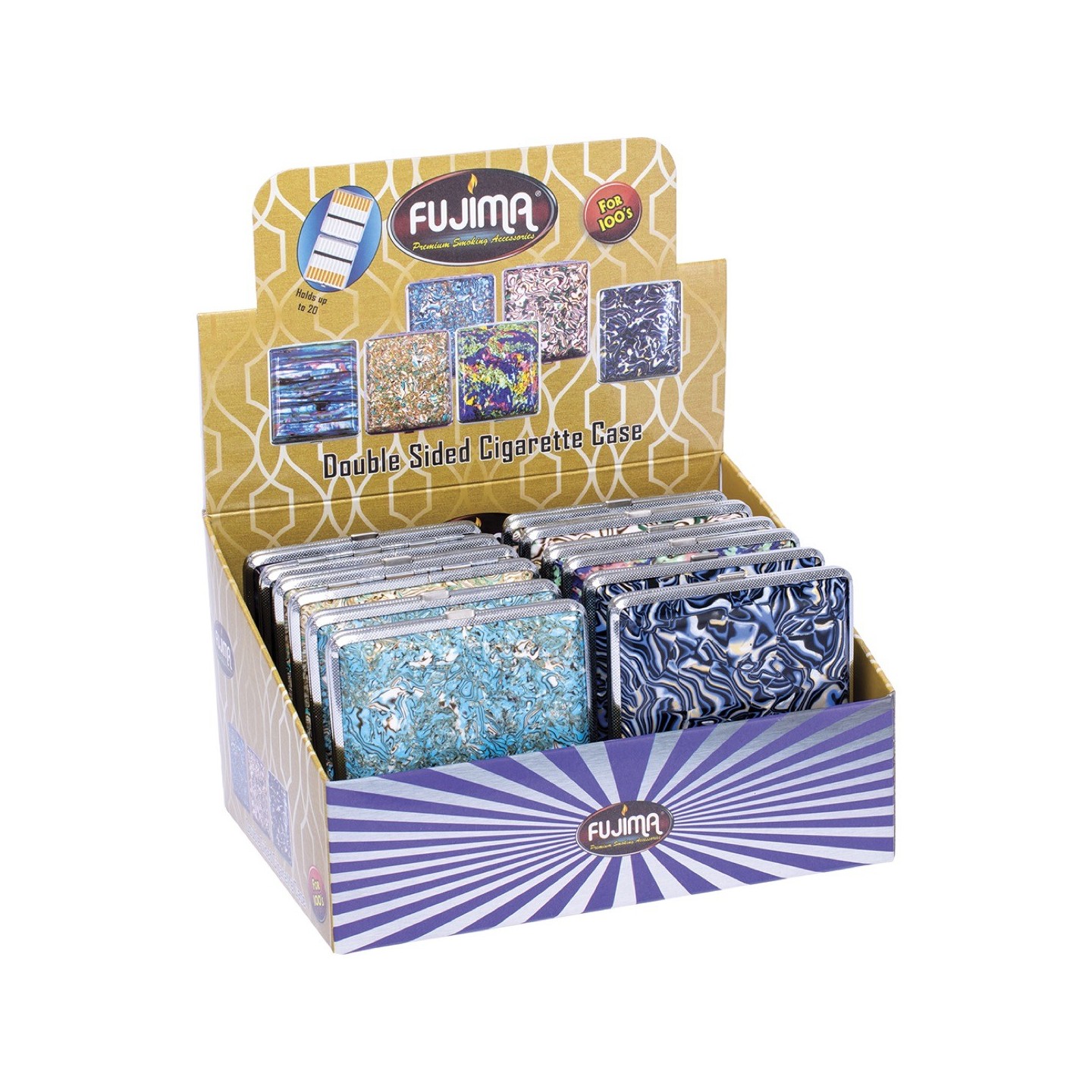 Shell Leather Cig Case 100s 12CT (CLC27)