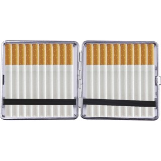 Metal Cig Case (CLC28) Marble King Size 12CT