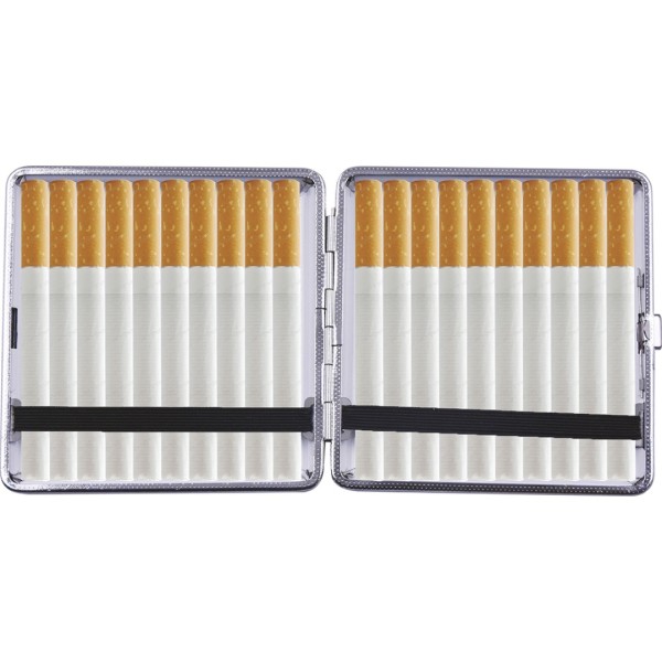 Metal Cig Case (CLC28) Marble King Size 12CT