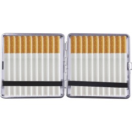 Metal Cig Case (CLC28) Marble King Size 12CT