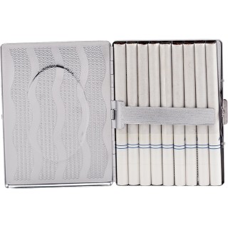 Metal Cig Case (CMC28) W/ Emblem for Kings 12CT