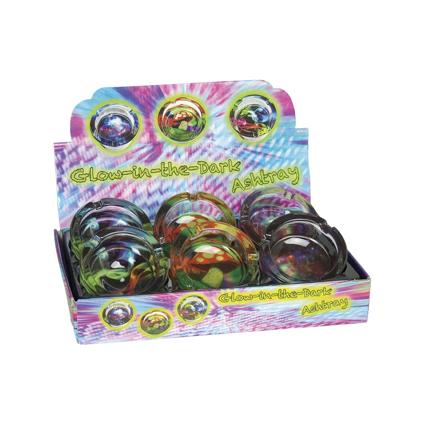 Glow In Dark Mushroom & Color Splash (GA23) 6CT