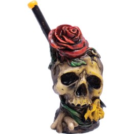 Skull Rose Resin Pipe (RP103)