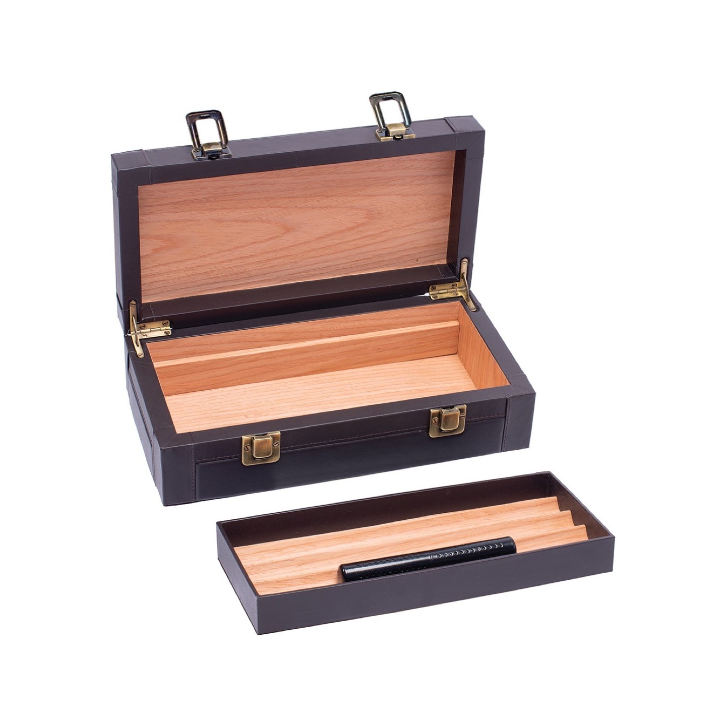 Brown Basket Humidor XC571