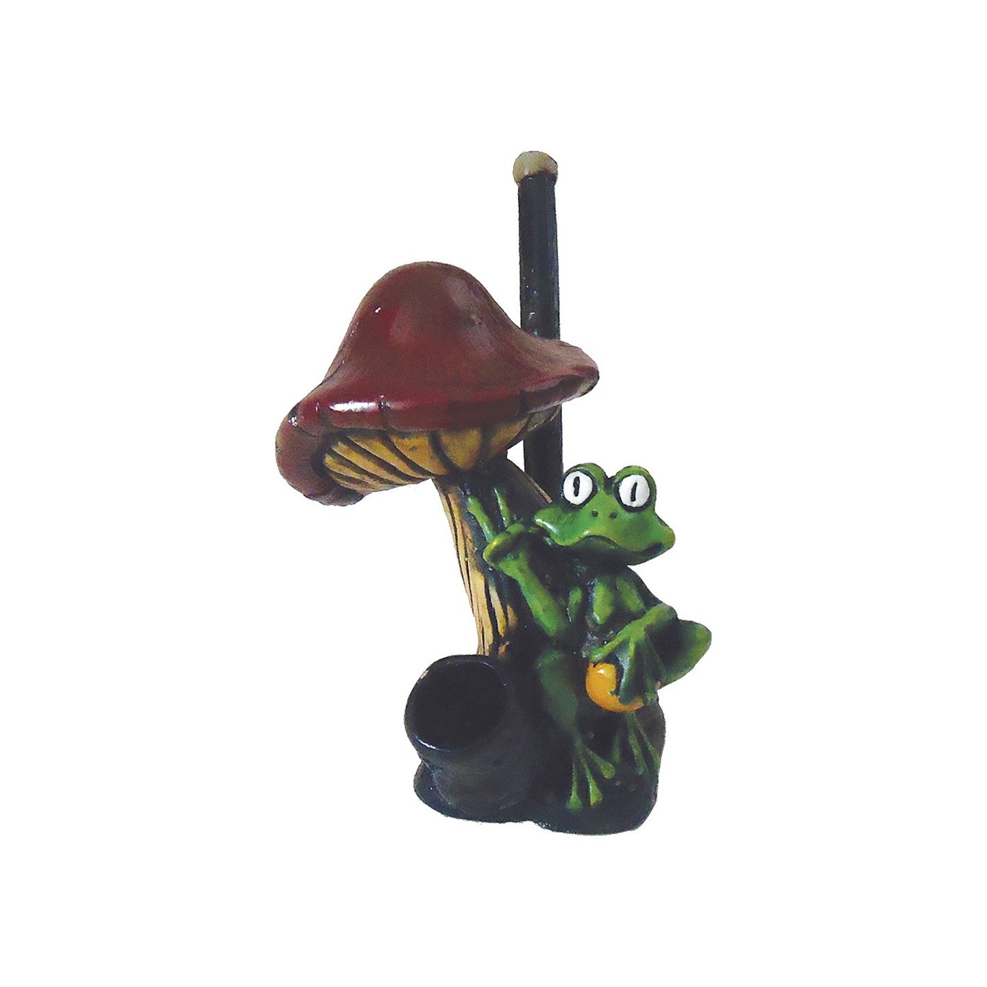 Frog W/ Mushroom Resin Pipe (WP63)