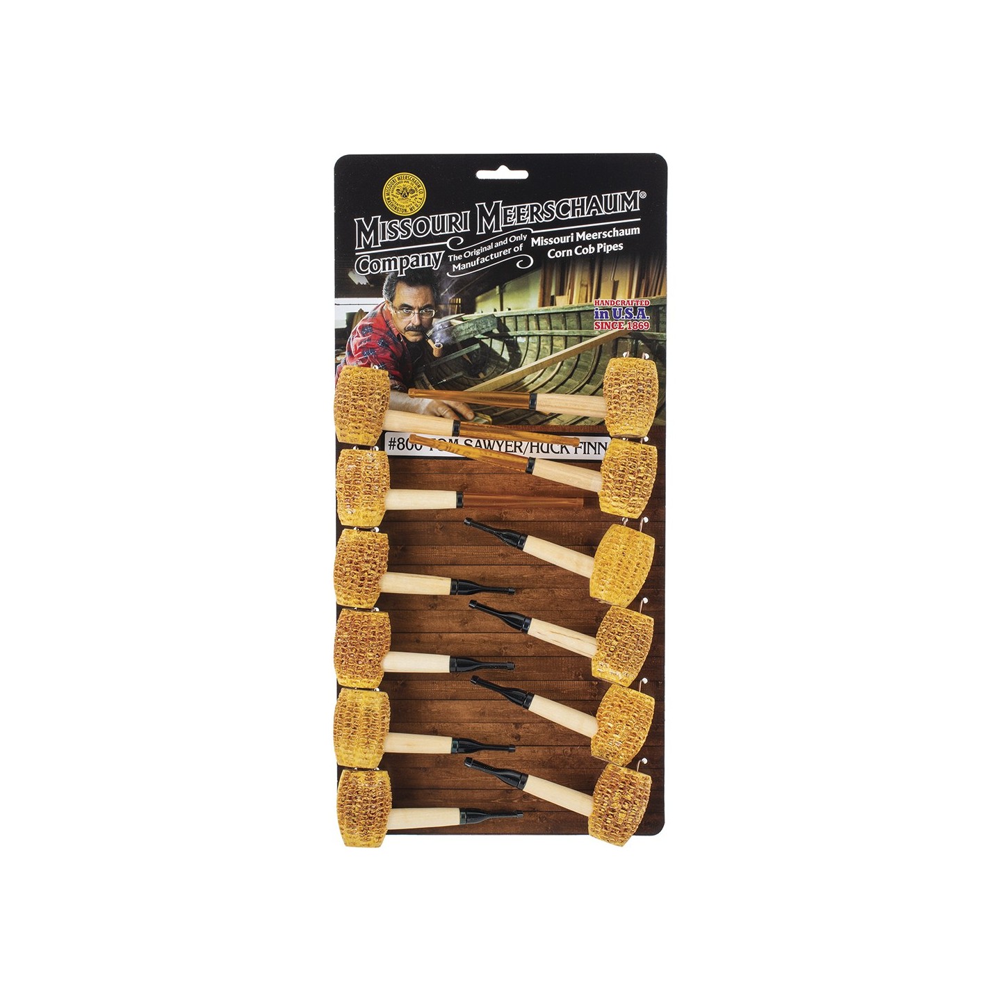 Tom Sawyer/Huck Finn Corn Pipe 12CT (CP8)