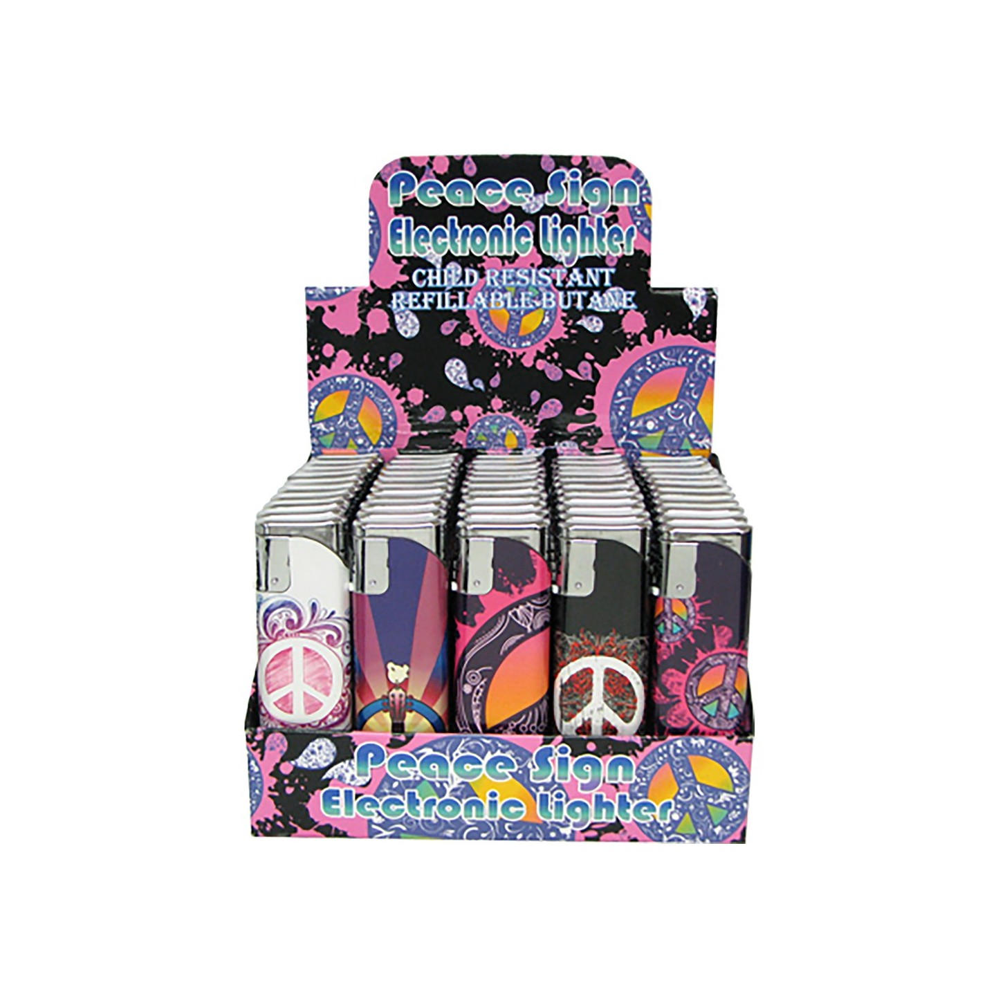 Peace Electronic Lighter 50CT