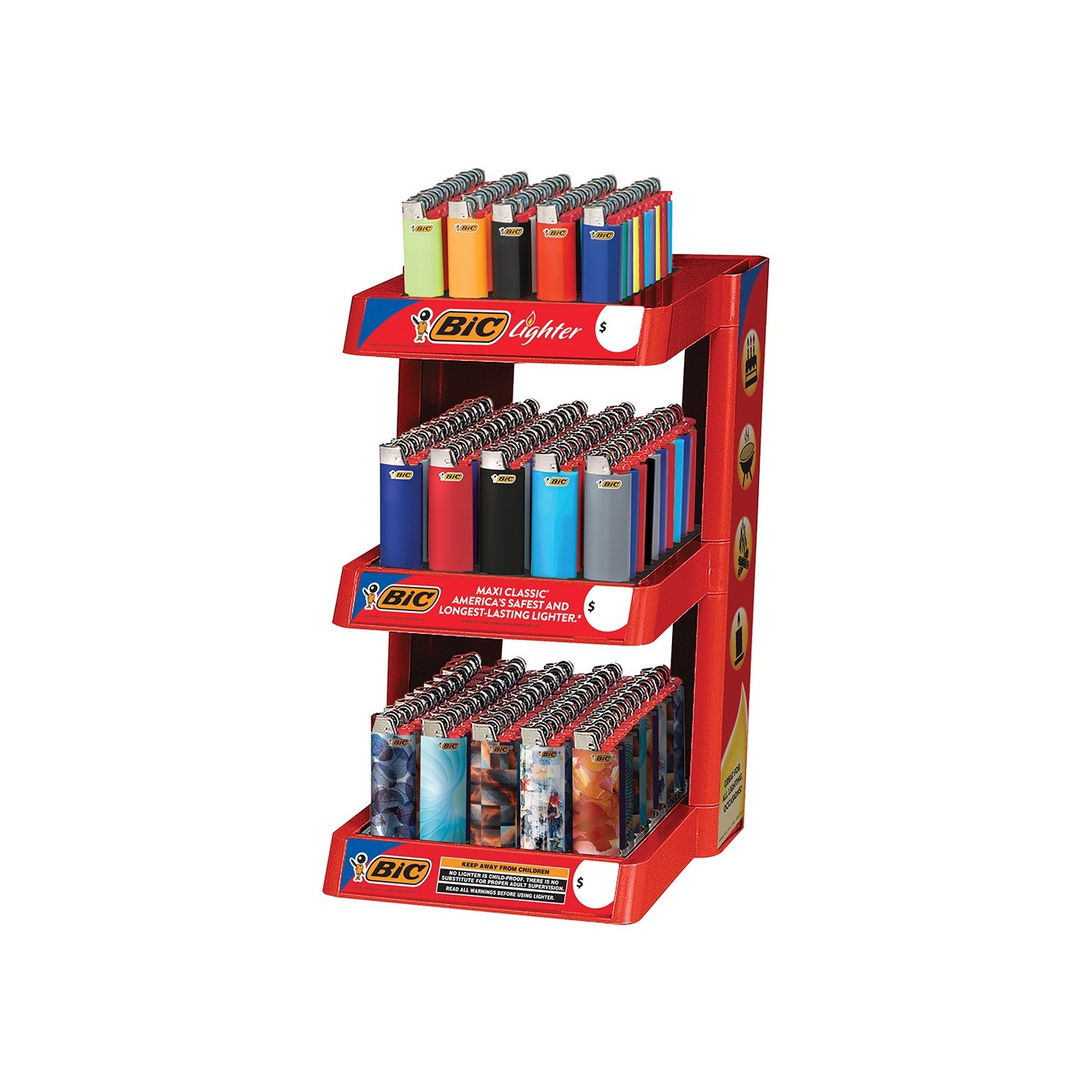 3 Tier Bic Disp W/ Lighter (LCX399)