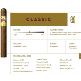 La Gloria Classic Cubana Natural Churchill 25/BX
