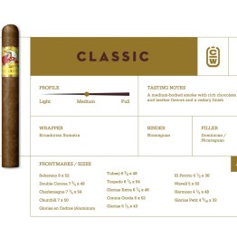 La Gloria Cubana Classic Natural Gordo 25/BX