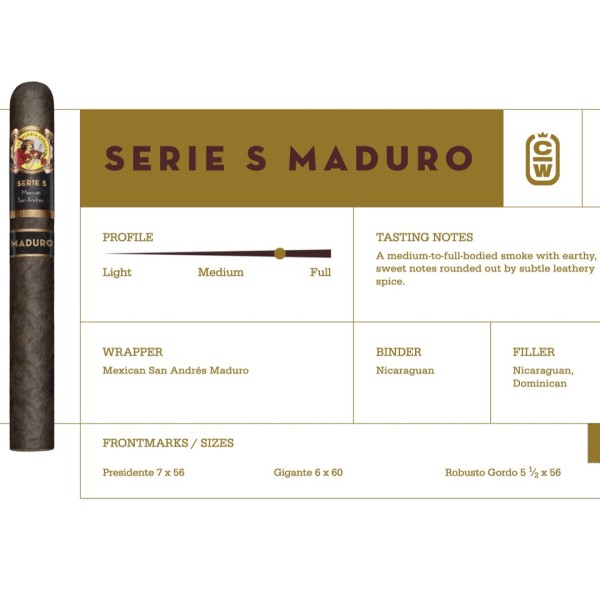 La Gloria Cubana Series S Maduro Gigante 24/BX
