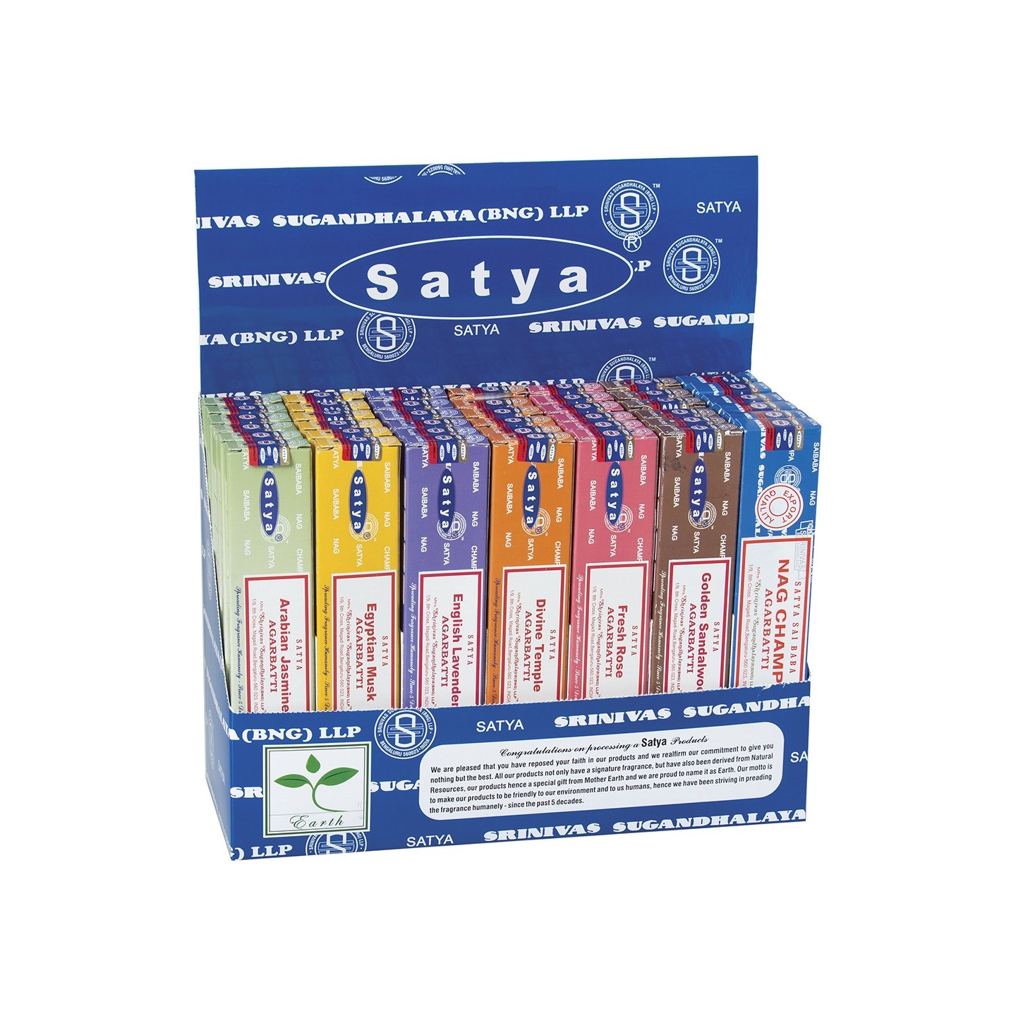 Satya Asst Incesnse Pre-Pack 42PK (IS42B)