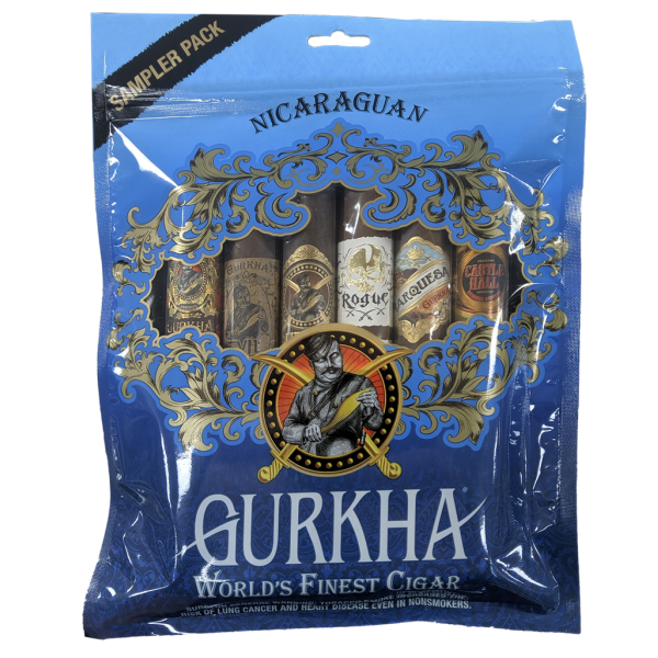 Gurkha Blue Nic Sampler 8 Pouches/6 Cigars 48CT