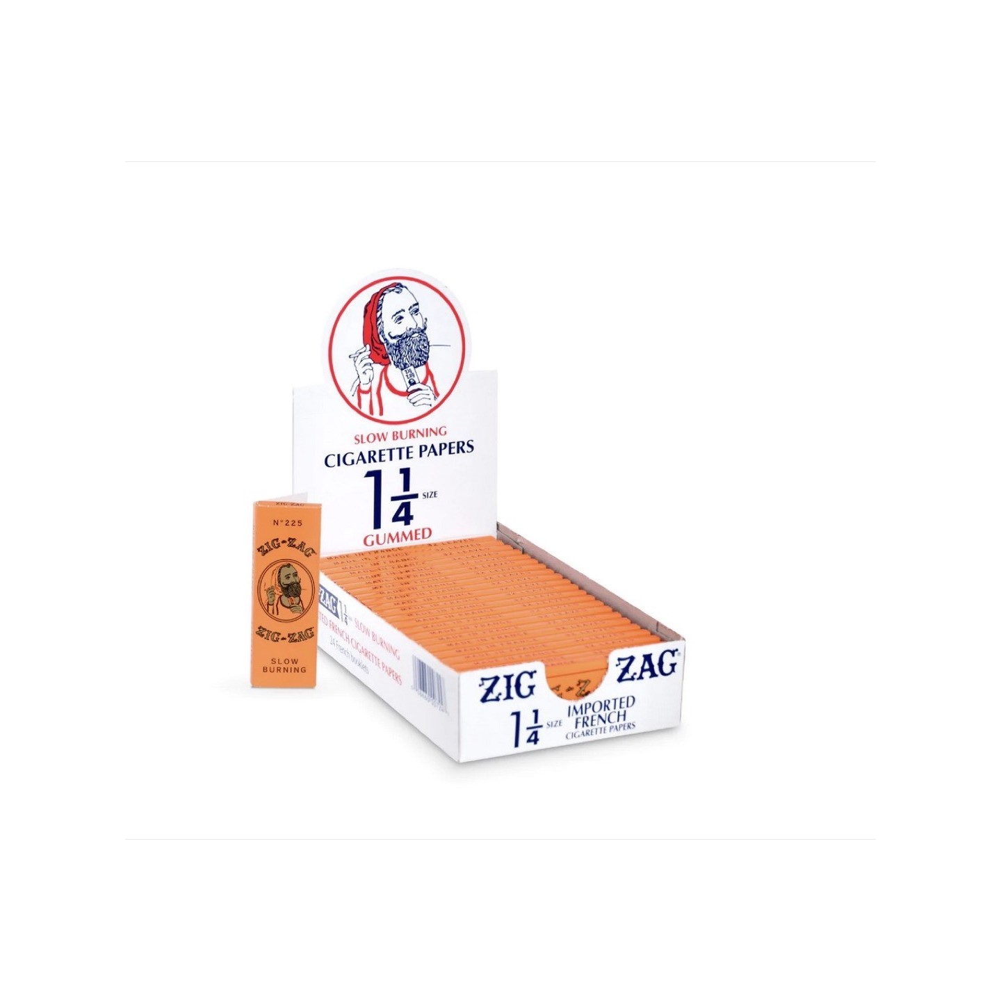 Zig Zag 1 1/4 Orange Rolling Papers 24PK