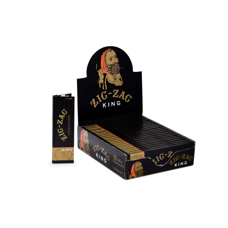 Zig Zag King Size Rolling Papers 24PK (Black Box) Zig Zag King Size Rolling Papers 24PK (Black Box)