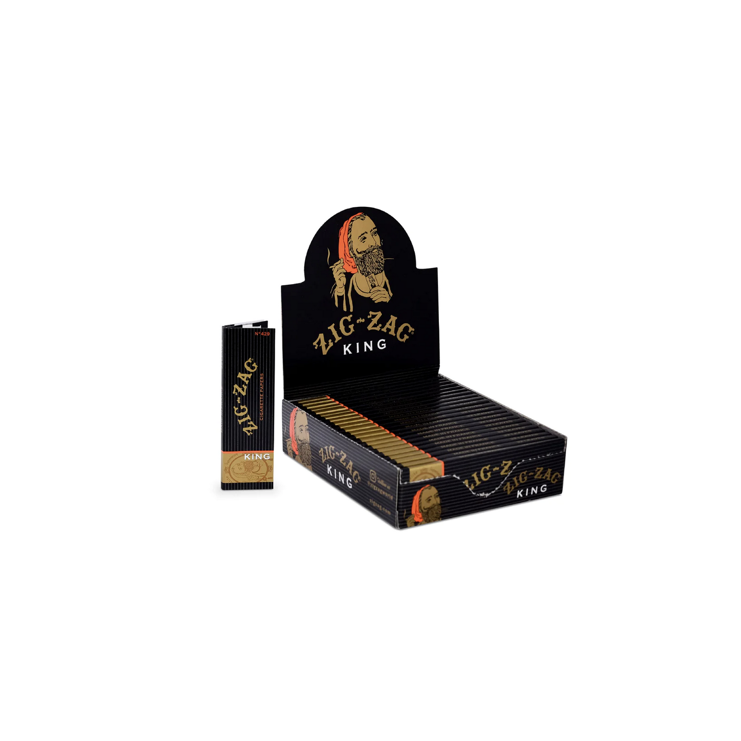 Zig Zag King Size Rolling Papers 24PK (Black Box)