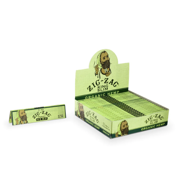 Zig Zag Organic Hemp King Size Rolling Papers 24PK