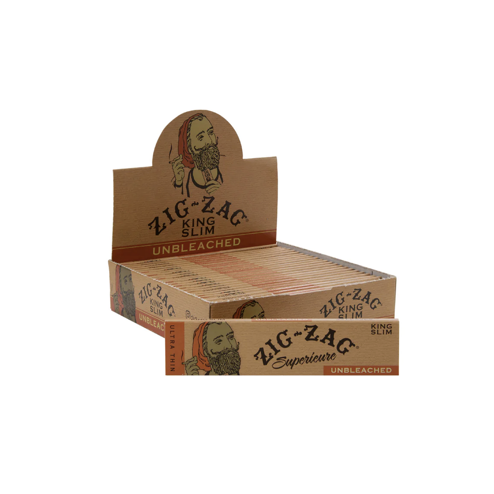 Zig Zag Unbleached King Size Rolling Papers 24PK