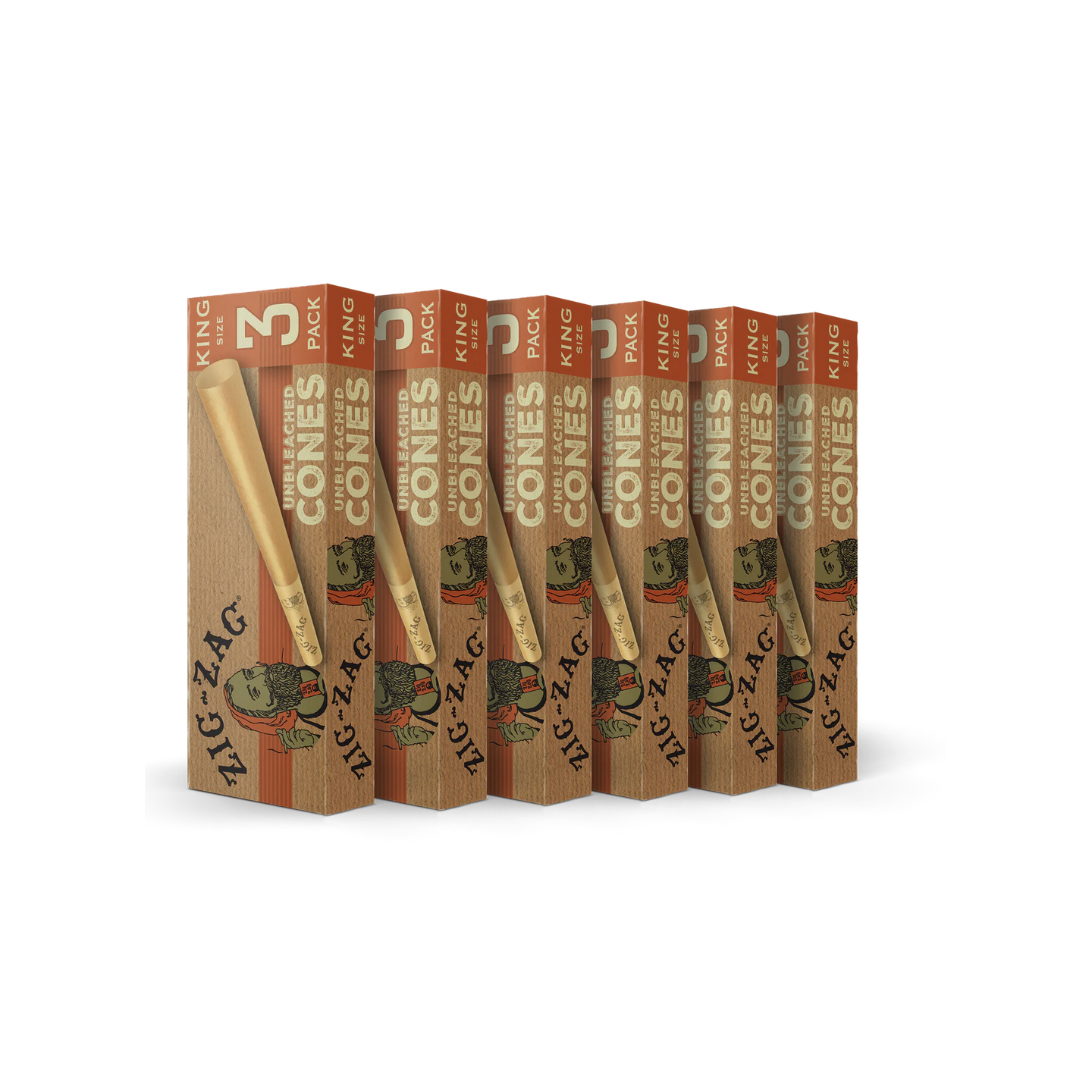 Zig Zag Unbleached King Size 3PK-24CT