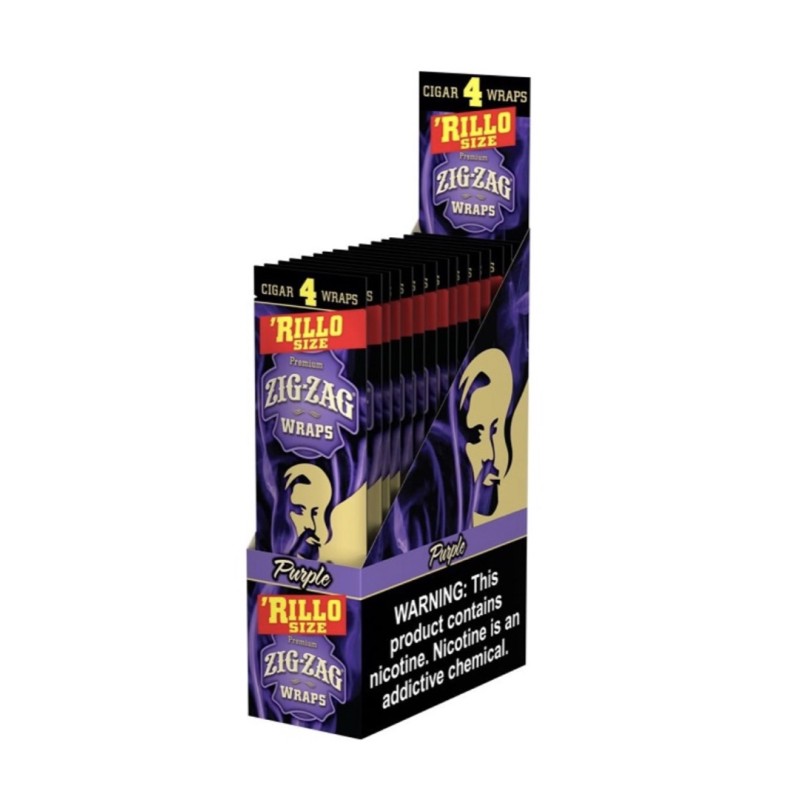 Zig Zag Cigar Wrap Rillo Size 4PK-15CT Zig Zag Cigar Wrap Rillo Size 4PK-15CT