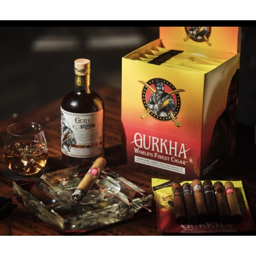 Gurkha Yellow/Red DR Sampler 8Pouches/6 Cigars 48CT