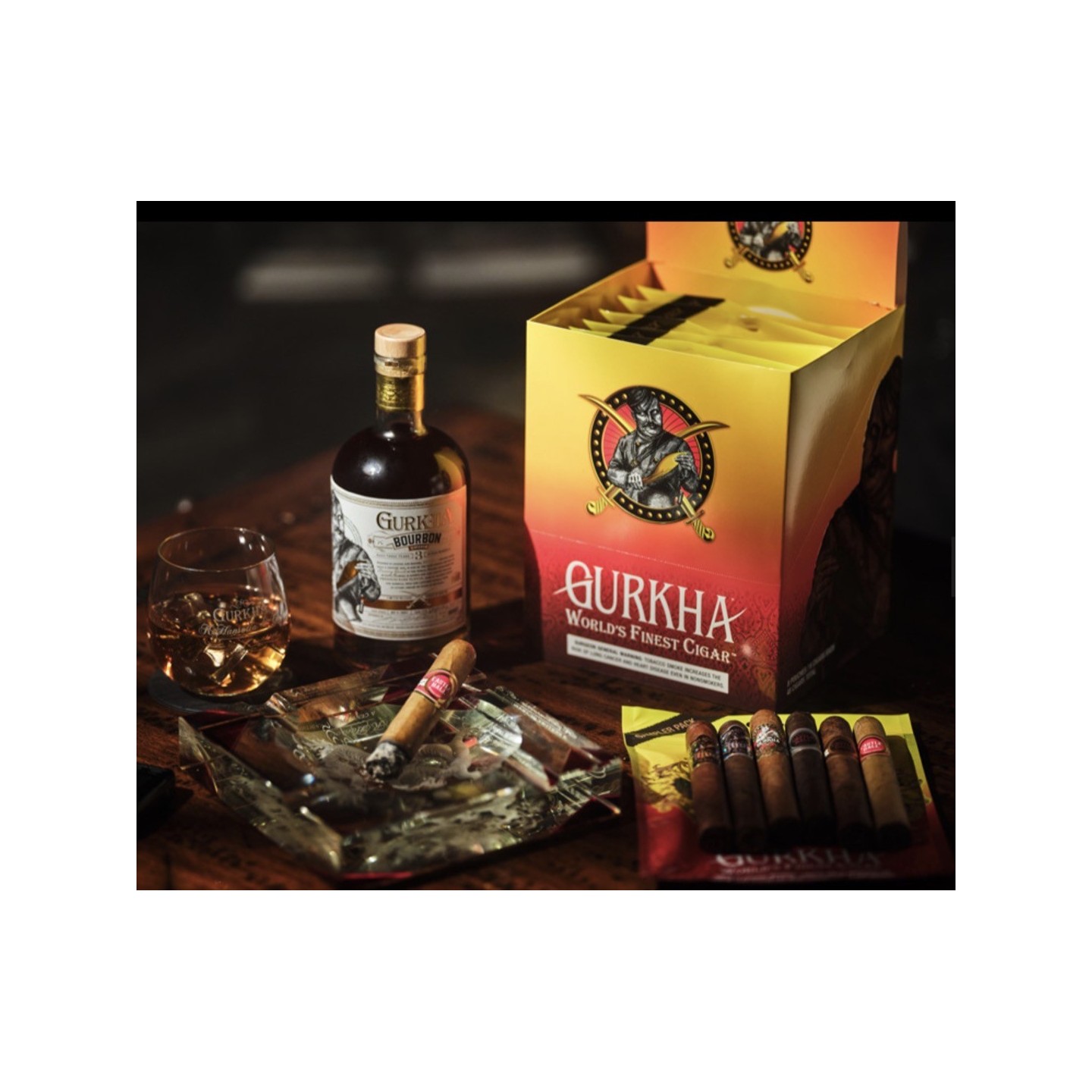 Gurkha Yellow/Red DR Sampler 8Pouches/6 Cigars 48CT