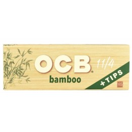 OCB Bamboo 1 1/4 Papers + Tips 24PK