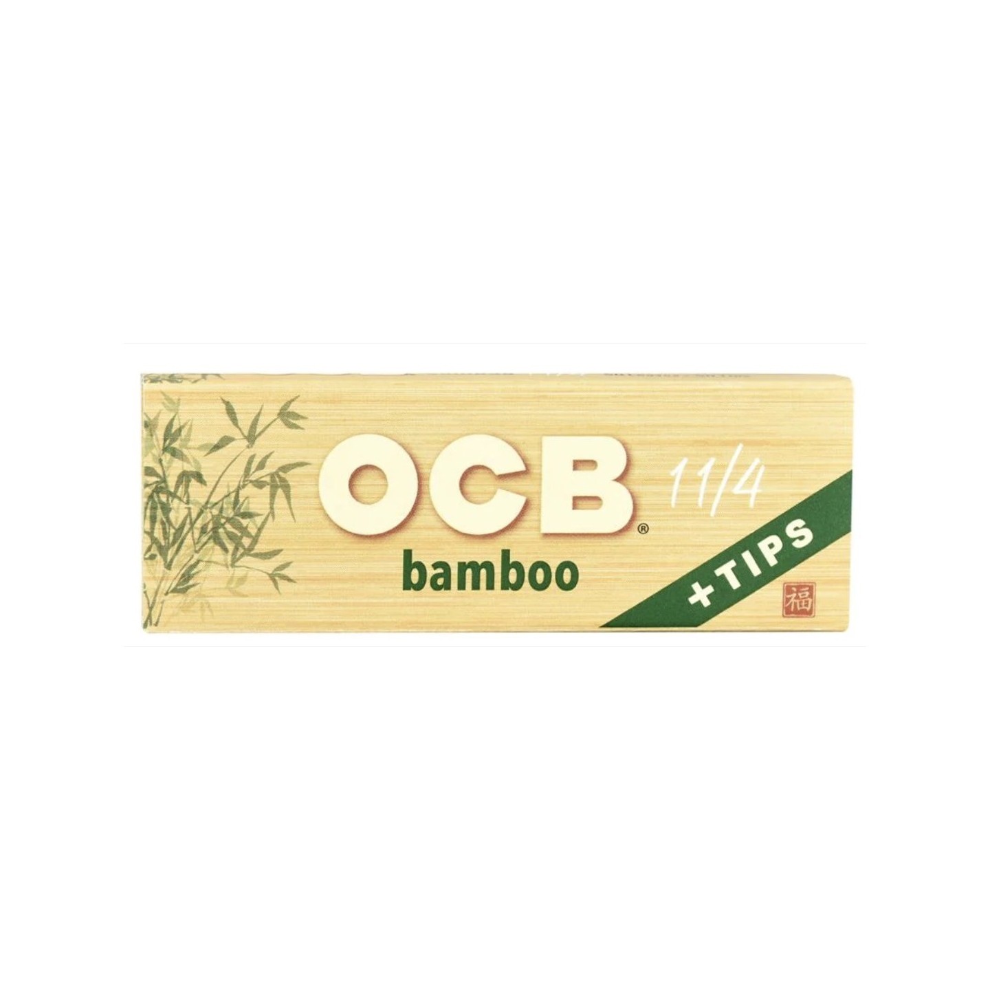 OCB Bamboo 1 1/4 Papers + Tips 24PK