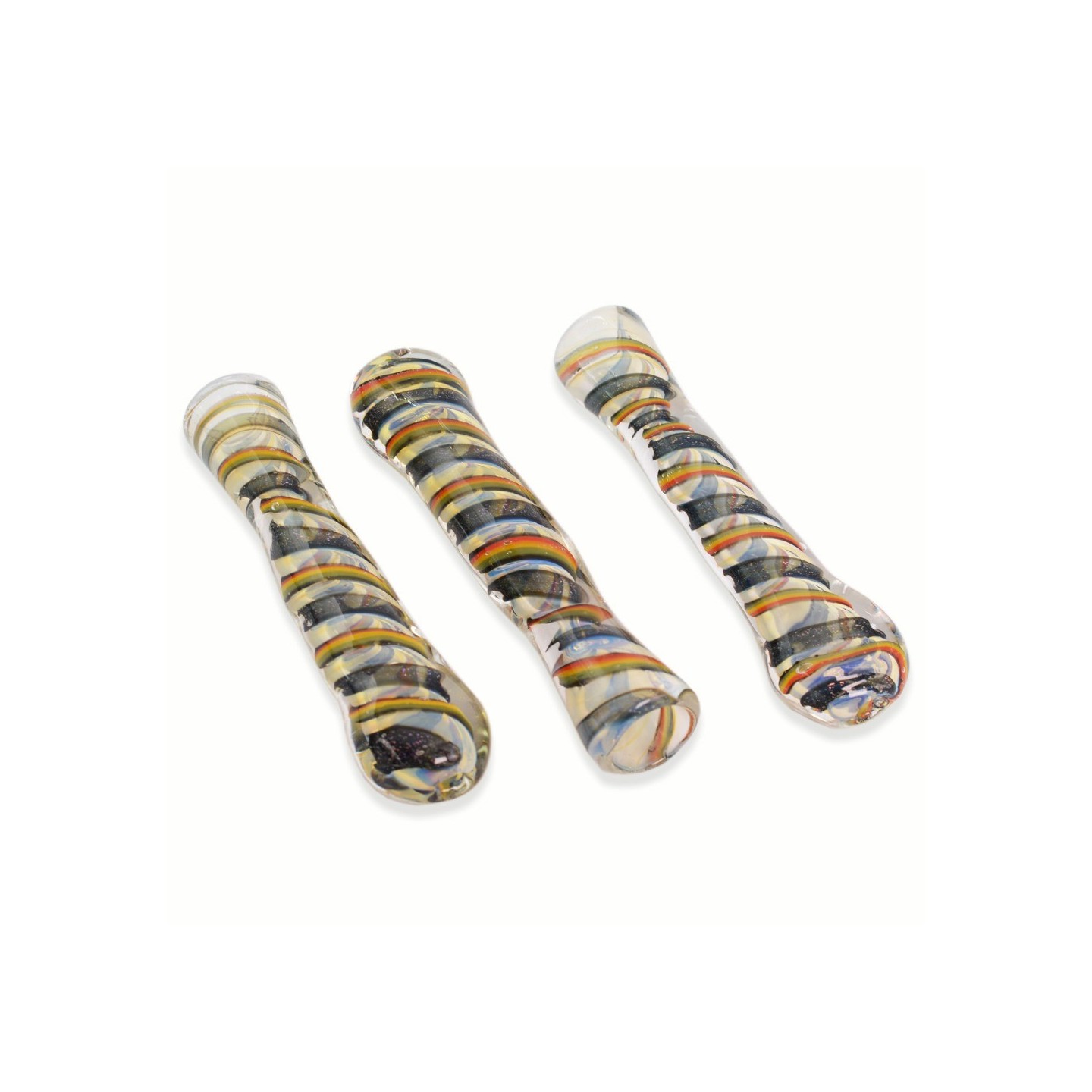 MC-012 Full Dichro And Rasta Chillum