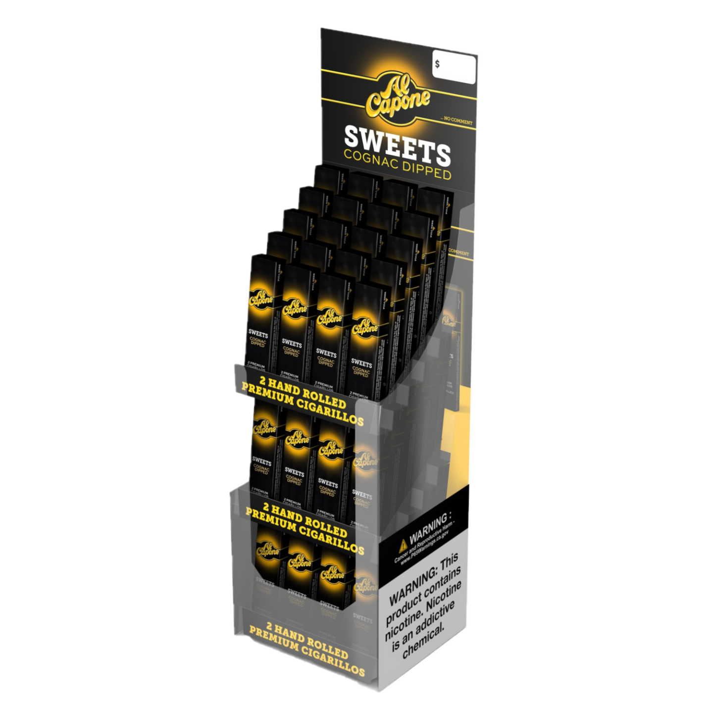 Al Capone Cognac Dipped Display 2PK Tower 60/2PK