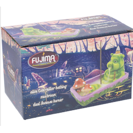Alice Caterpillar Bathing Mushroom Dual Incense Burner