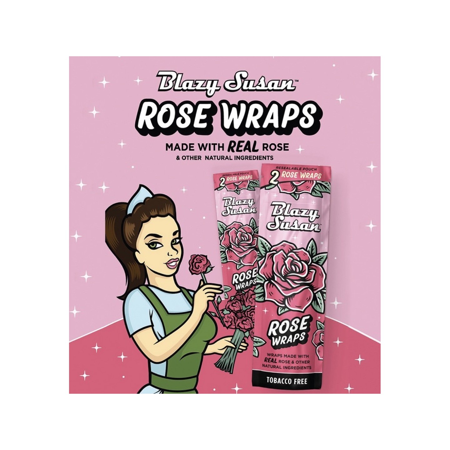 Blazy Susan Rose Wraps 25CT 2PK