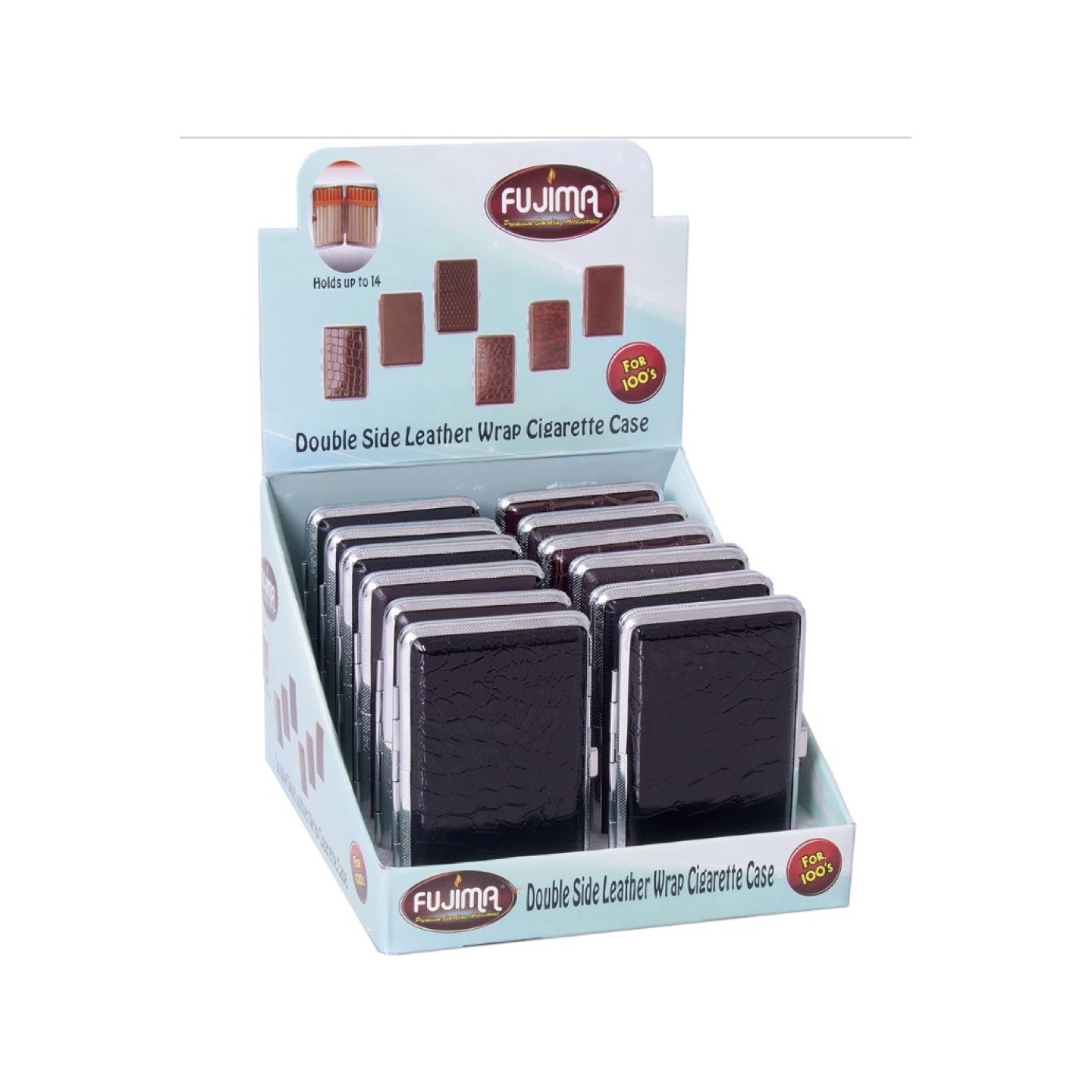 DBL Sided Leather Cig Case 100s (CLC3)