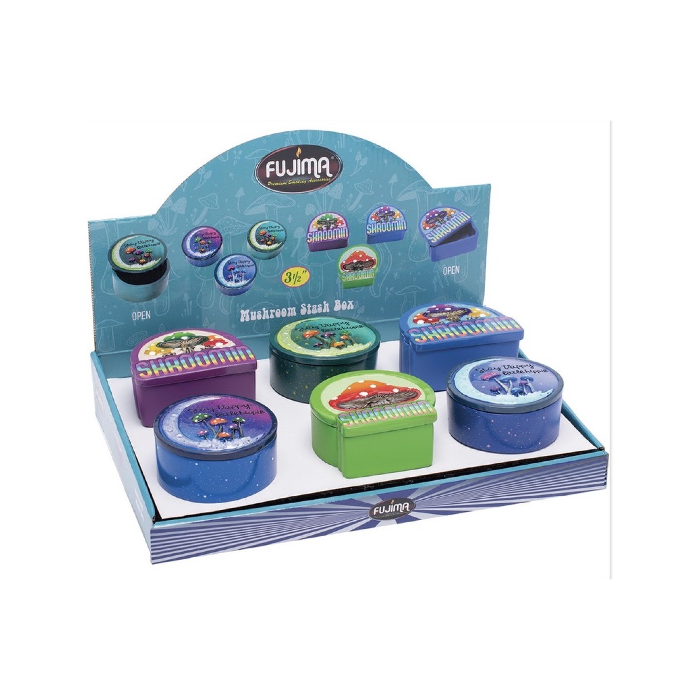 Mushroom Stash Box 6CT (SSB32)