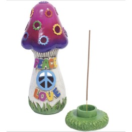 Mushroom Tower Incense Burner 11IN