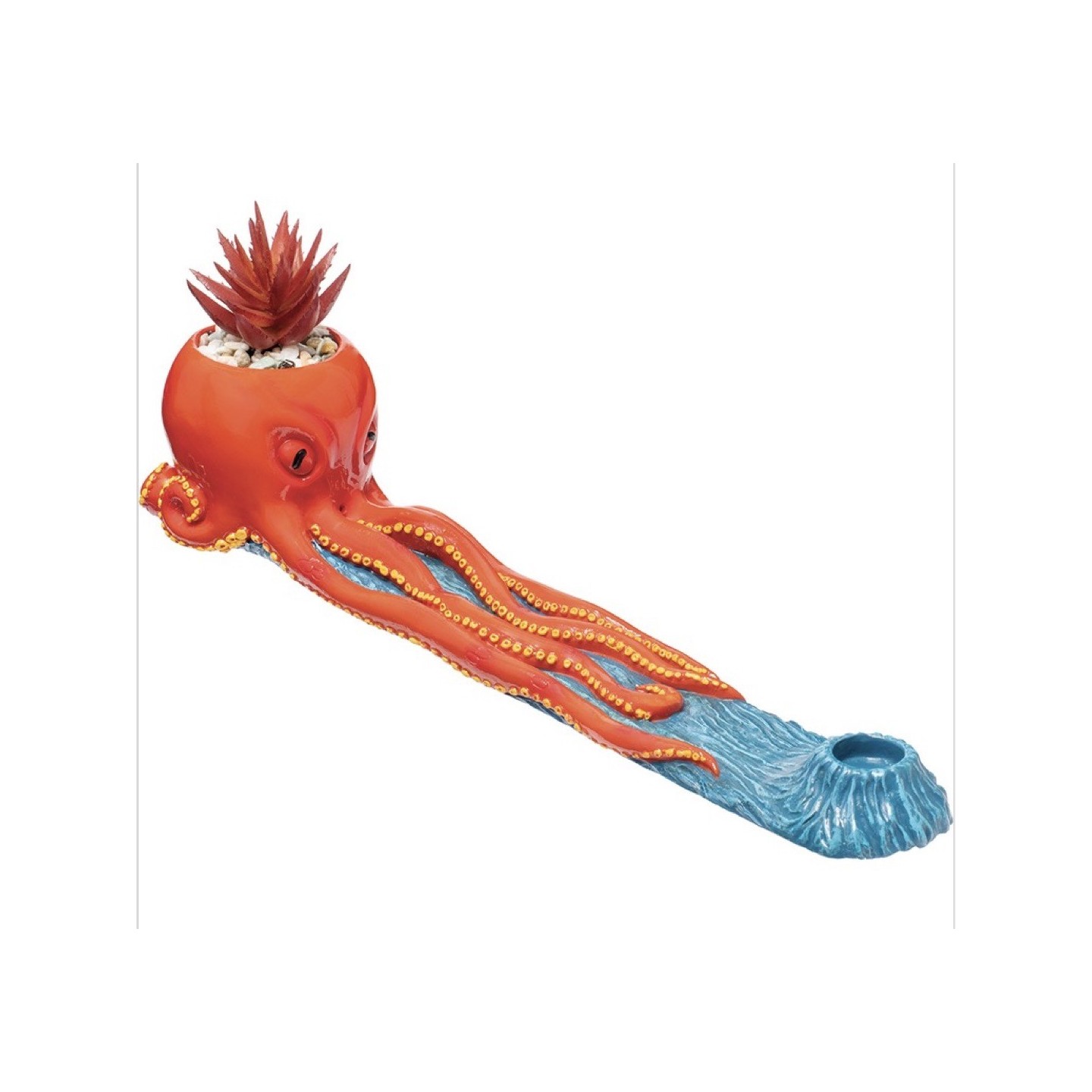 Octopus Incense Burner W/ Plant (IBP12)