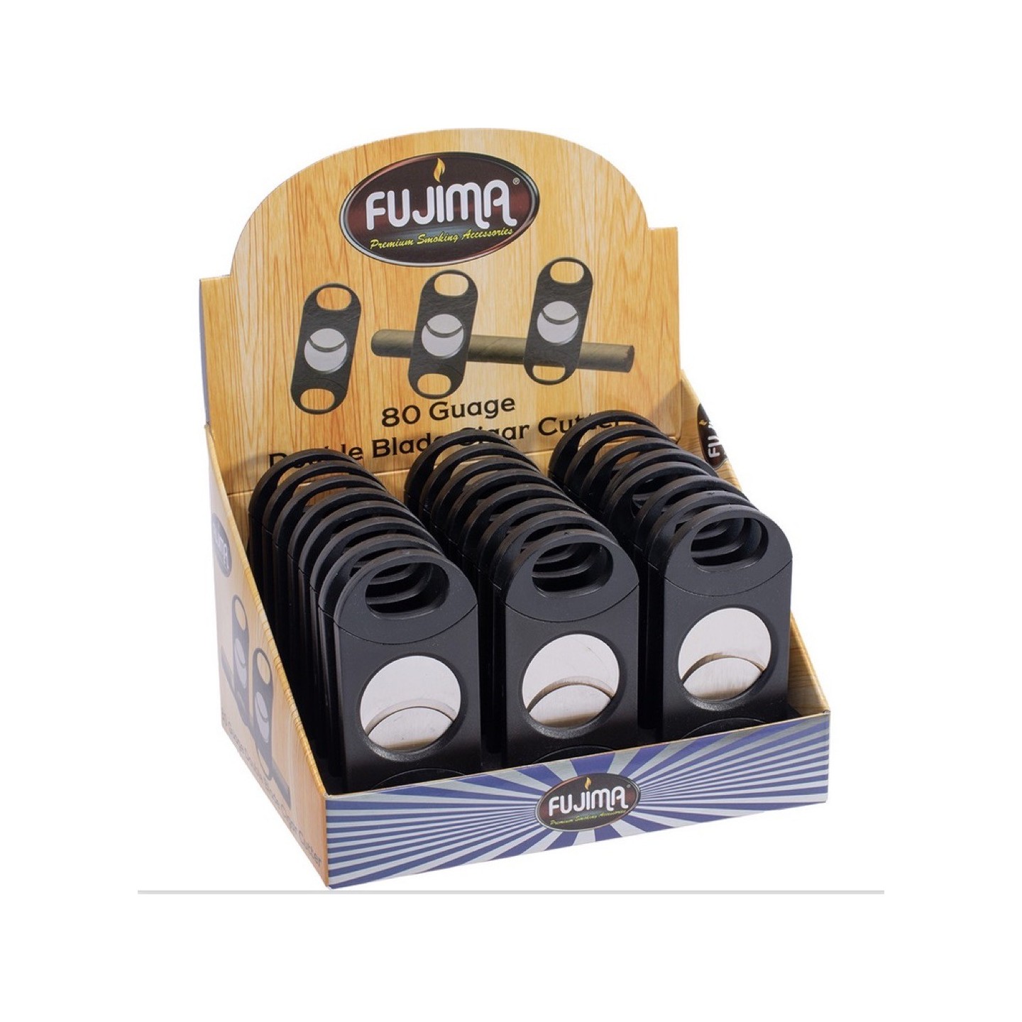 Double Blade Cigar Cutter CUT65 24CT (Gauge 80)