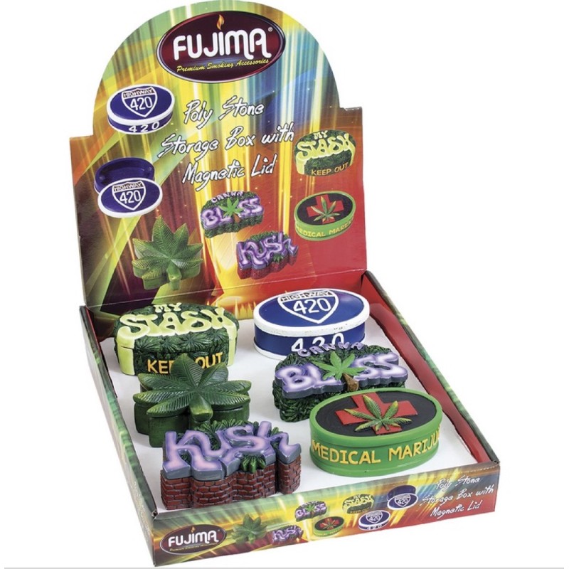 Leaf Design Stash Box 6CT SSB1