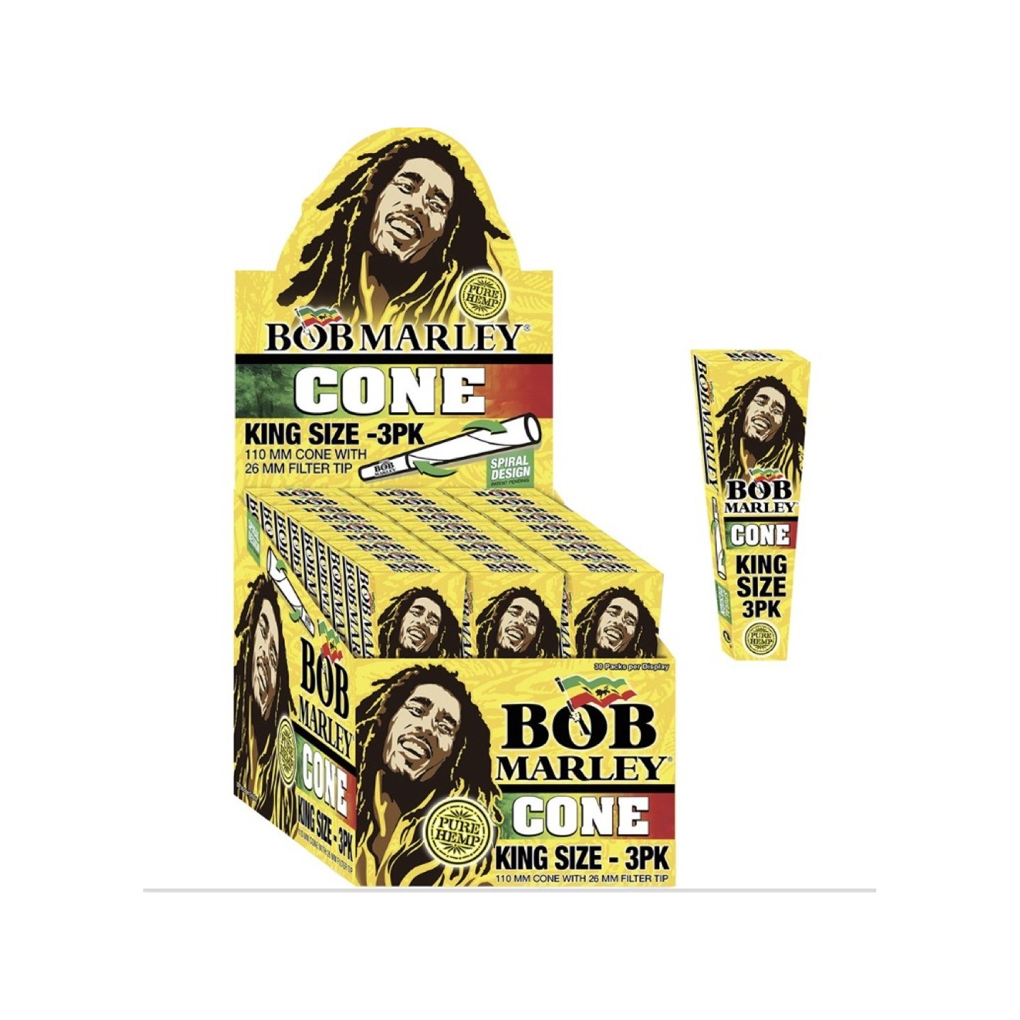 Bob Marley Pre-Rolled Cones KingSize (33ct-3pk)