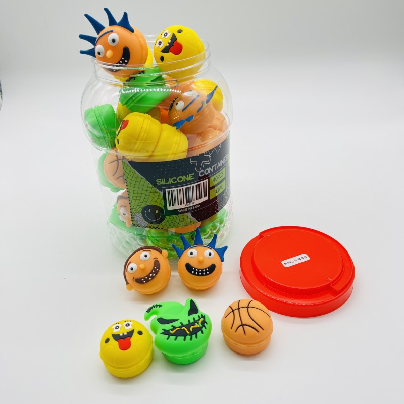 Silicone Container Jar 40PK MIX (7771)